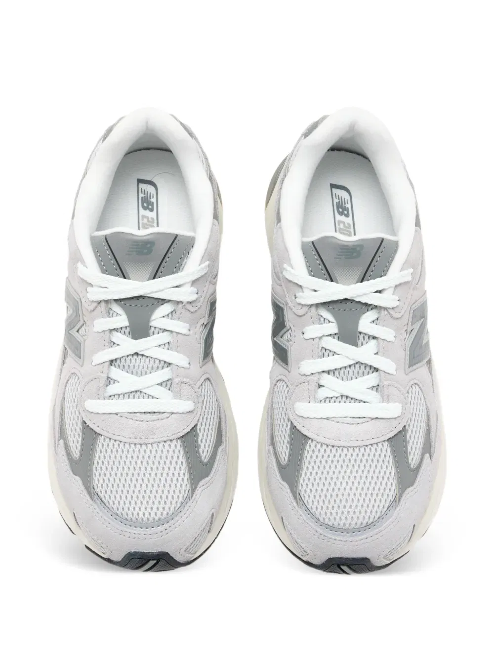 Кроссовки на шнуровке 2010 года New Balance Kids, серый — фото 3