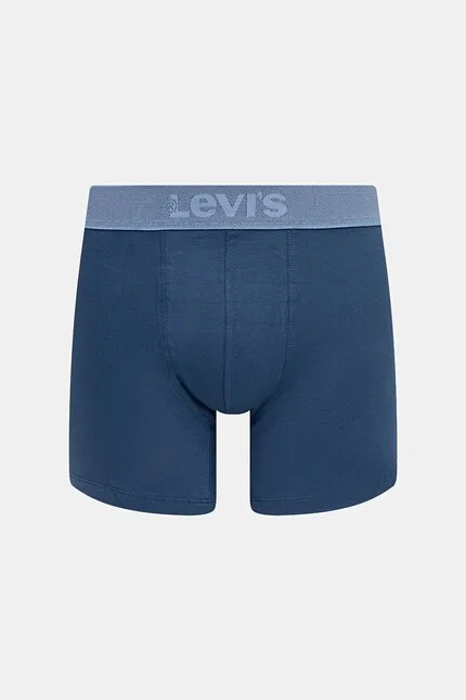 Боксеры из мягкого хлопка 2 шт Levi's, синий — фото 3