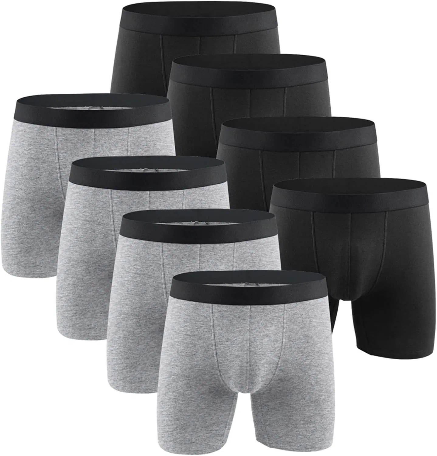 Боксеры хлопковые, спортивные, Black,gray