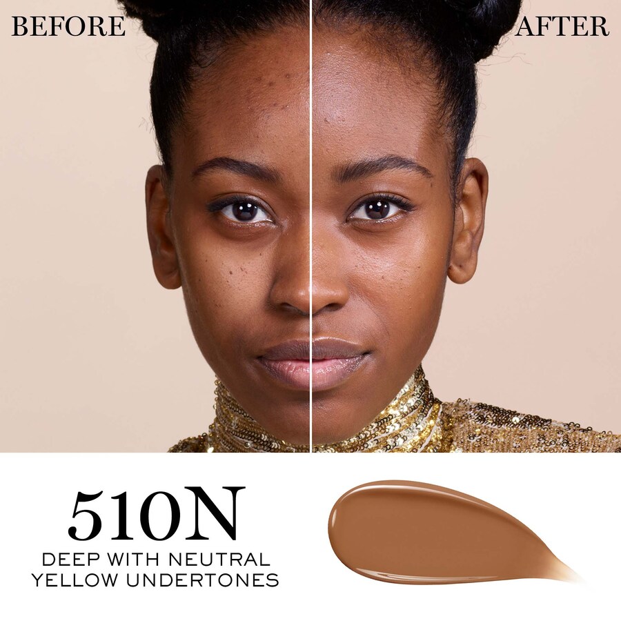 Тональный крем Teint Idole Ultra Wear Care & Glow Foundation с гиалуроновой кислотой Lancôme, 1 oz /30 mL, 510N — фото 2