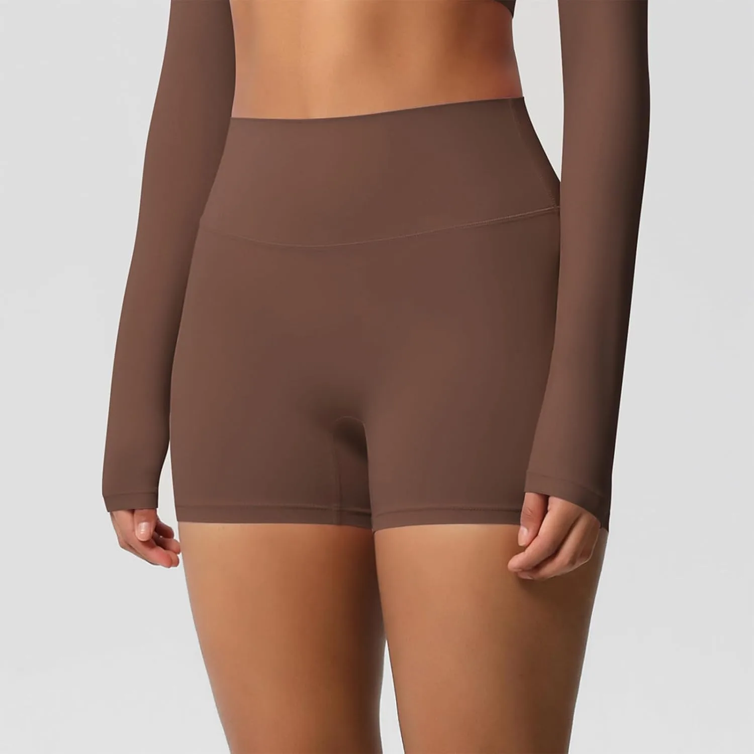 Женские шорты для тренировок High Waisted с эффектом контроля живота — фото 2