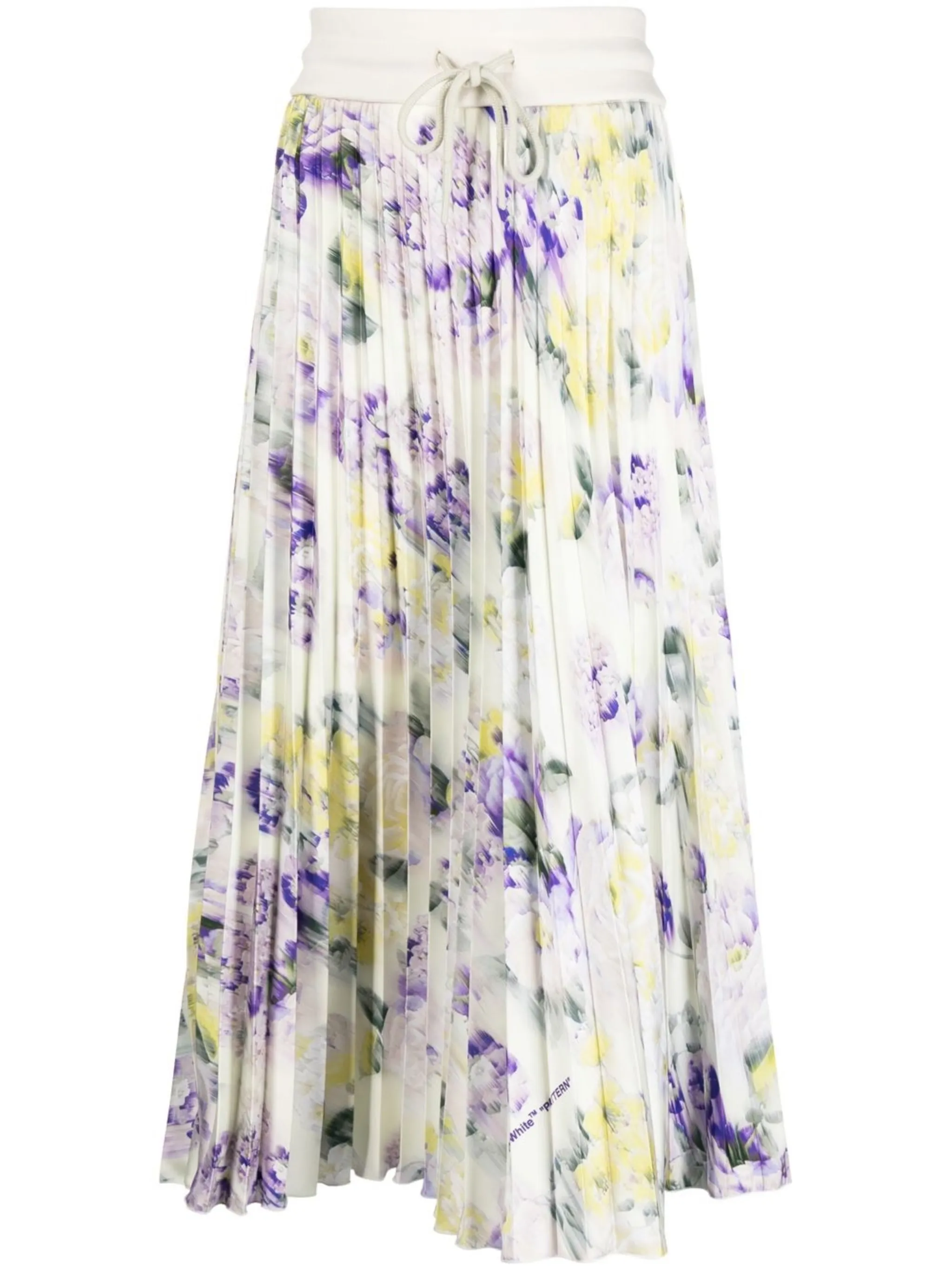 

Юбка с кулиской и складками Off-White, зеленый