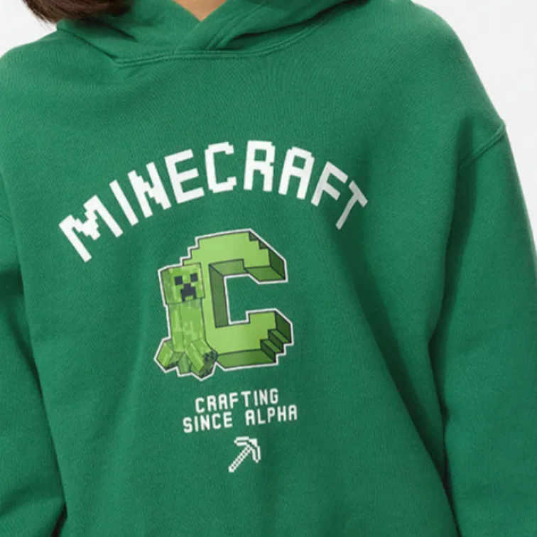 Детский свитшот x MINECRAFT UNIQLO, 55 Turquoise — фото 4
