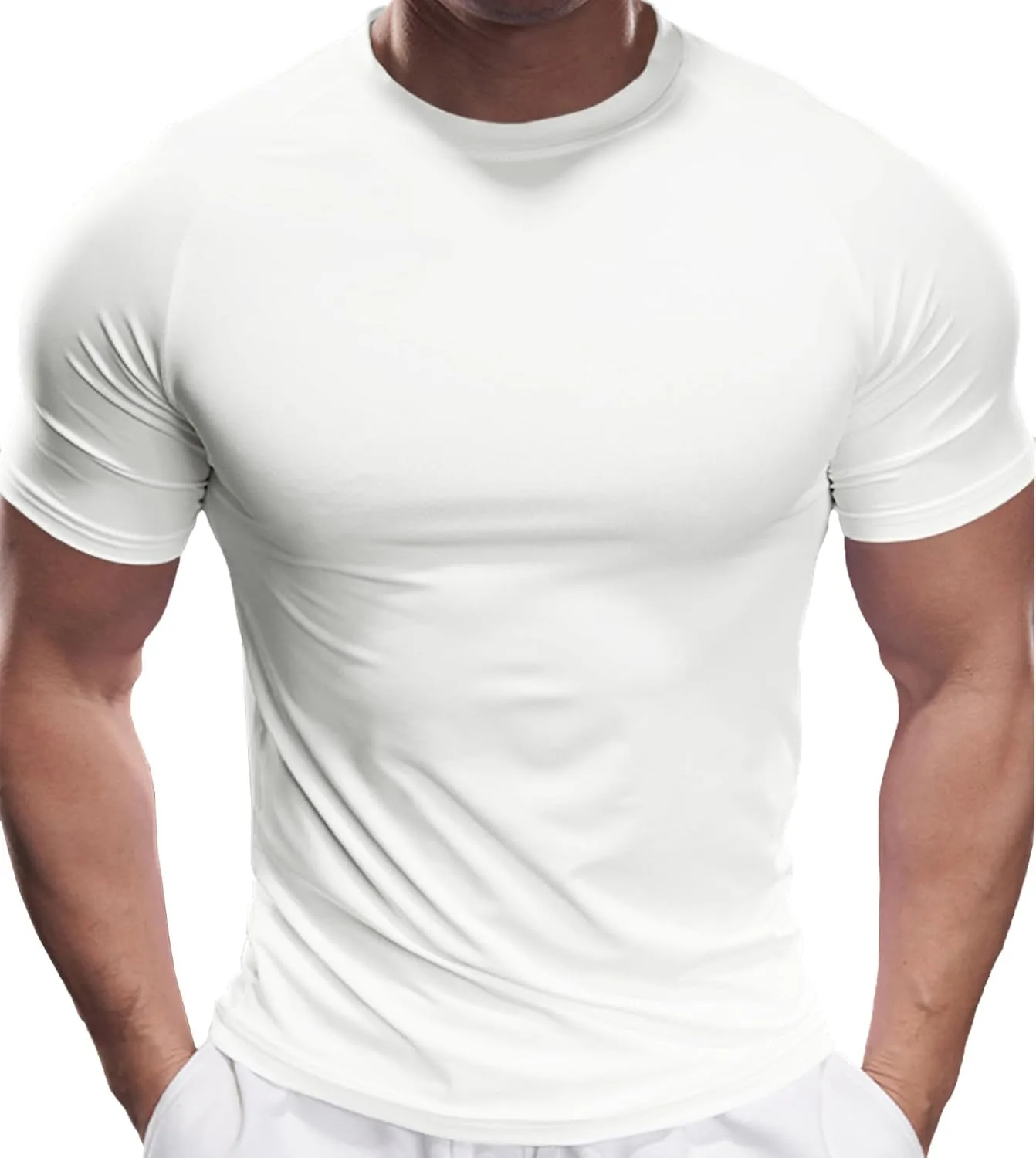 

Fioboc компрессионная футболка для мужчин, влагоотводящая, быстросохнущая, размеры S-4XL