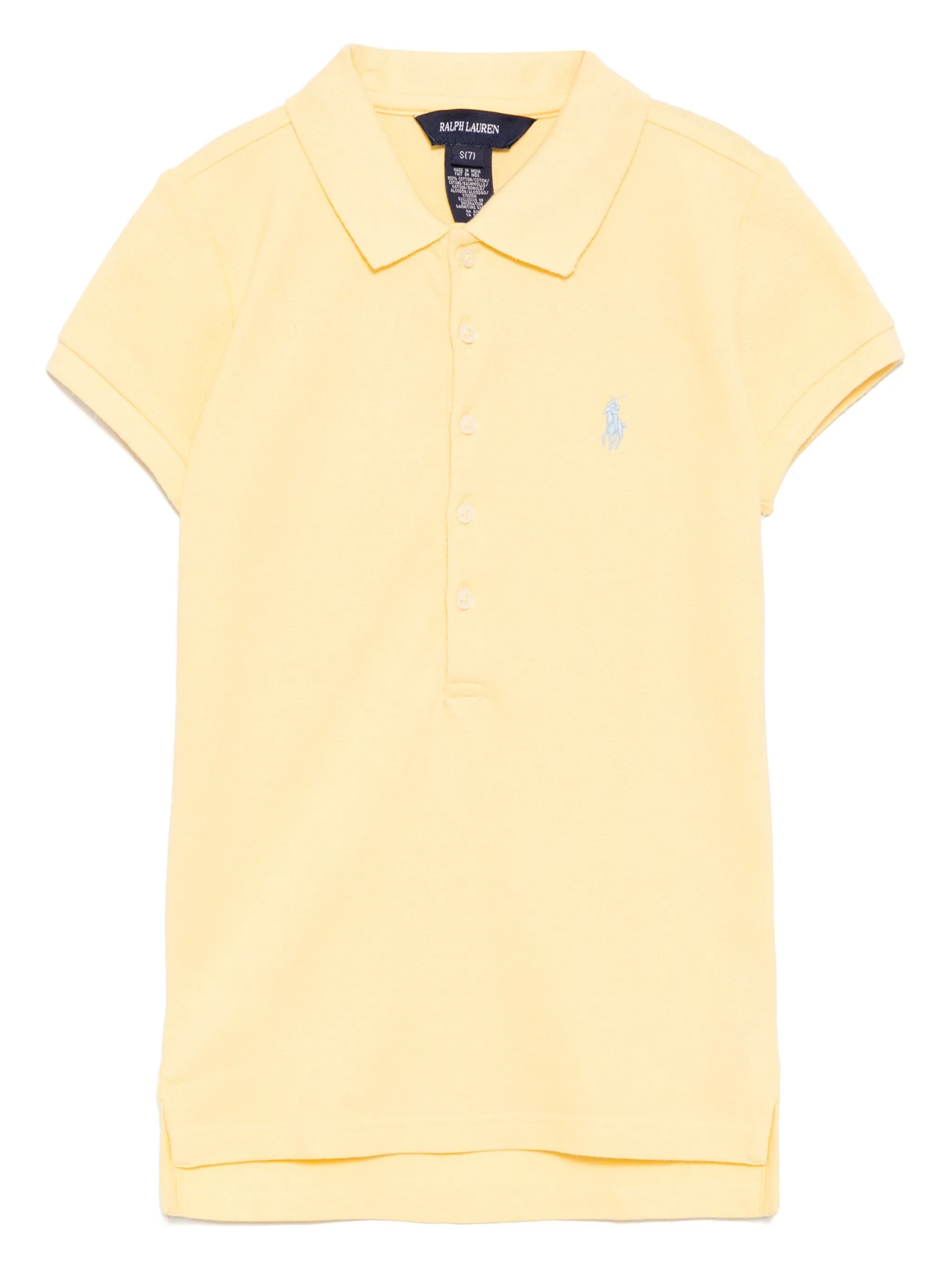 

Рубашка поло с вышитым логотипом Polo Ralph Lauren Kids, желтый