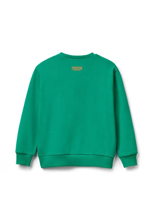Толстовка с принтом из сериала «очень странные дела» United Colors Of Benetton, Green — фото 2
