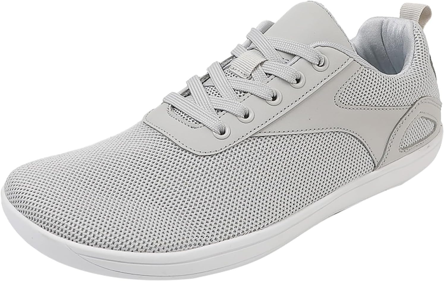 

Мужские кроссовки для бега с широким носком, растяжкой, на липучке, дышащей сеткой, резиновой подошвой, легкие Generic, серый