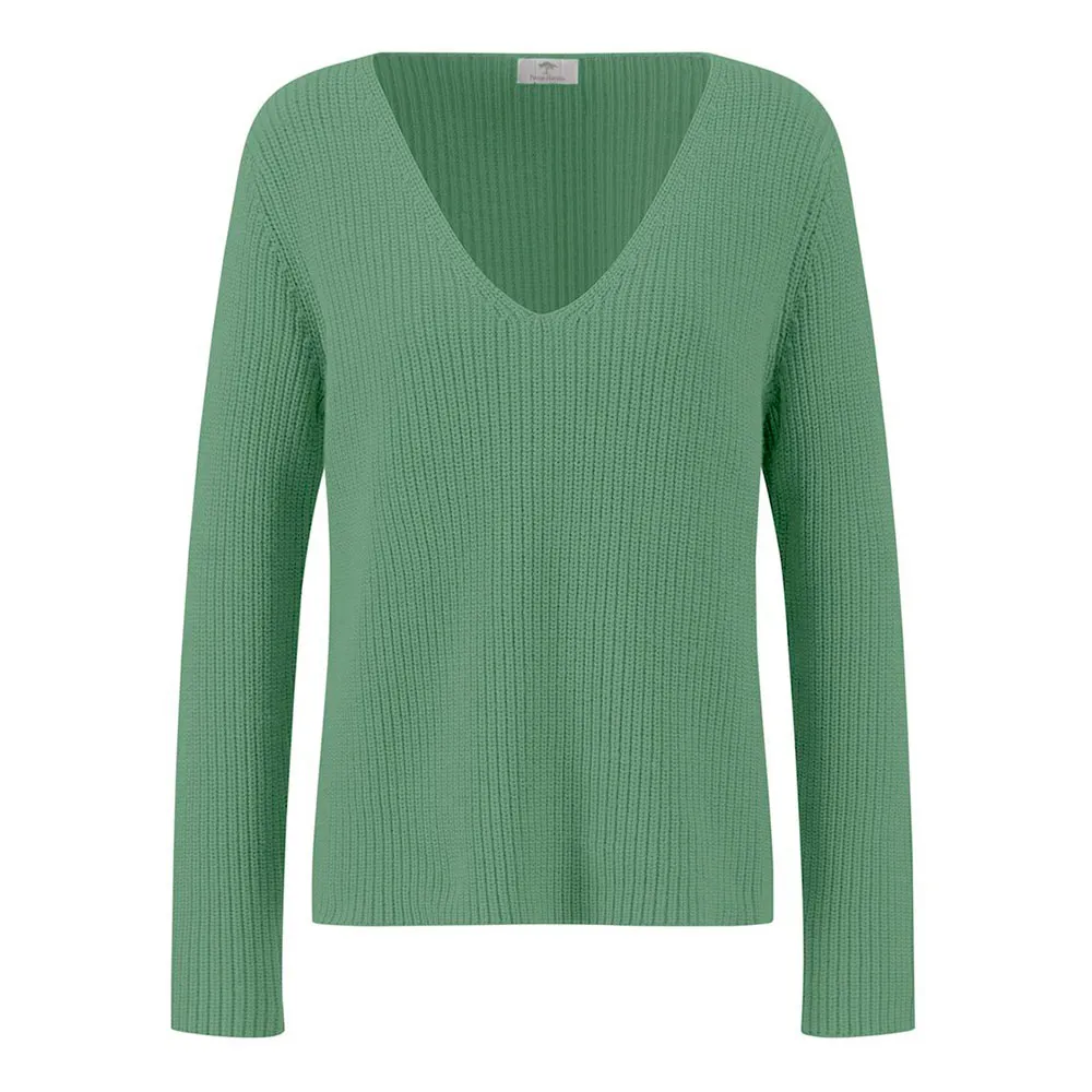 

Свитер Fynch Hatton 24027124 v neck, зеленый