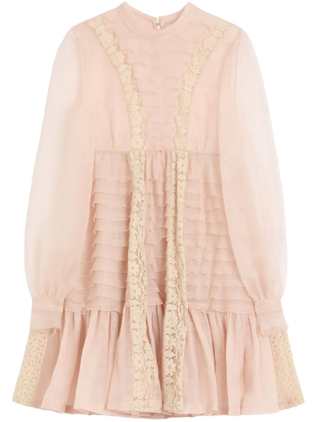 

Valentino Garavani платье мини из органзы, нейтральный