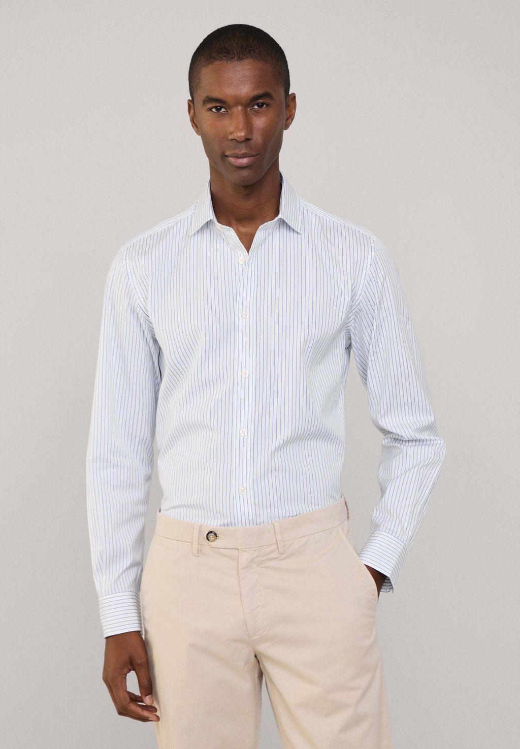 

Рубашка REGULAR FIT FINE STRIPED POPLIN Façonnable, синий
