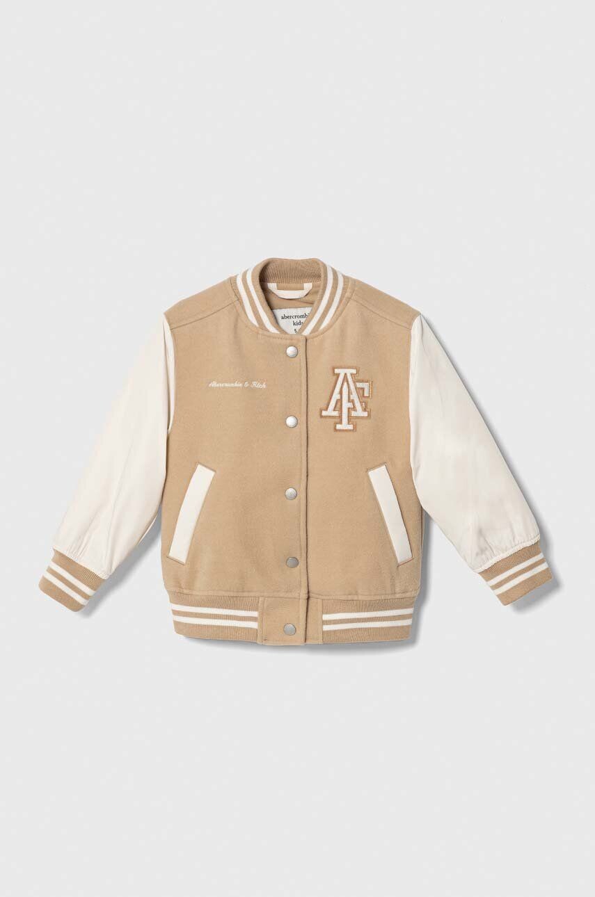 

Детский бомбер Abercrombie & Fitch, бежевый