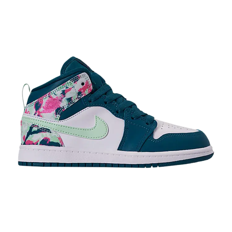 

Кроссовки Air Jordan 1 Mid PS 'Green Abyss Frosted Spruce', зеленый