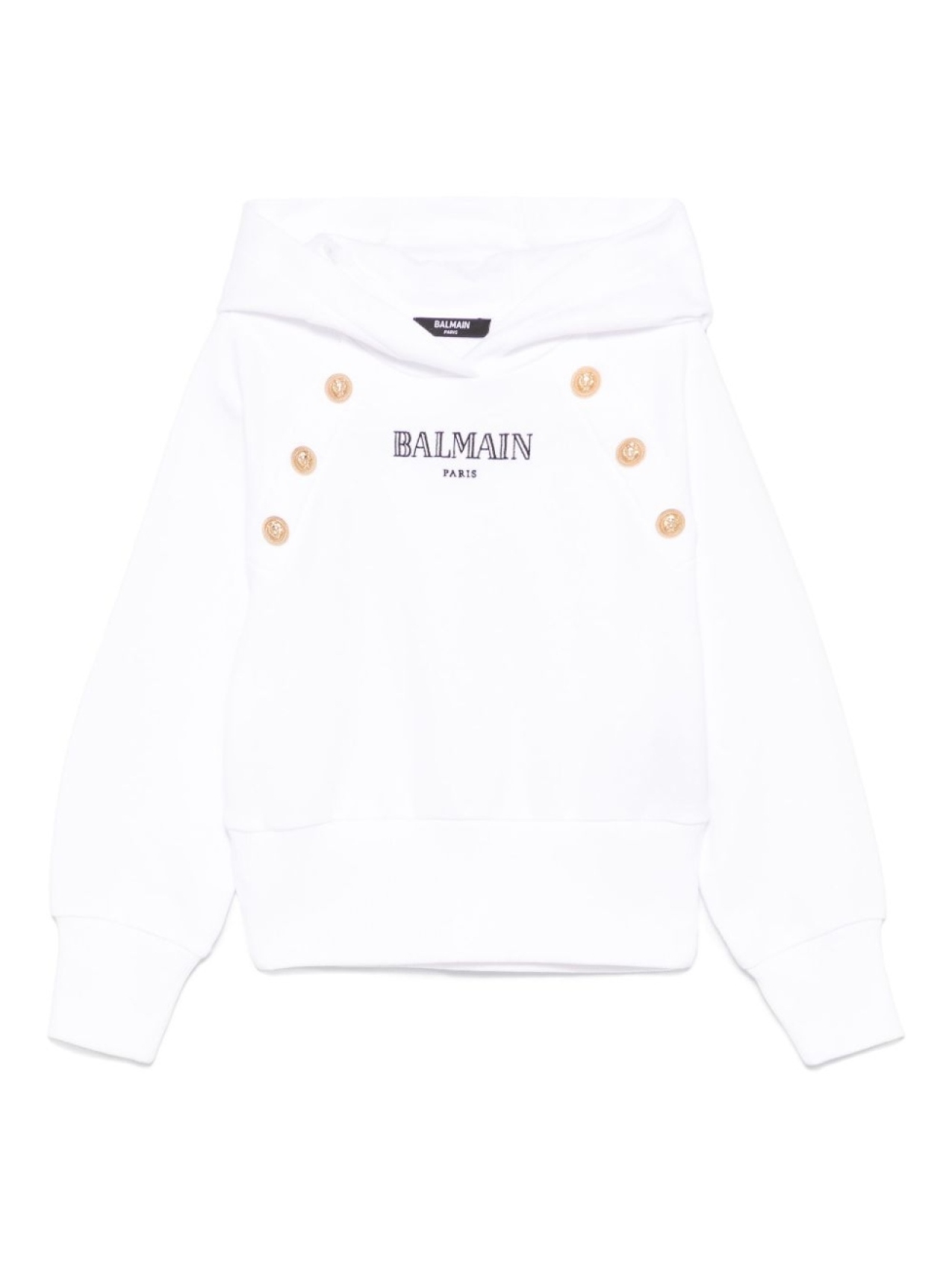 

Balmain Kids худи с вышитым логотипом, белый
