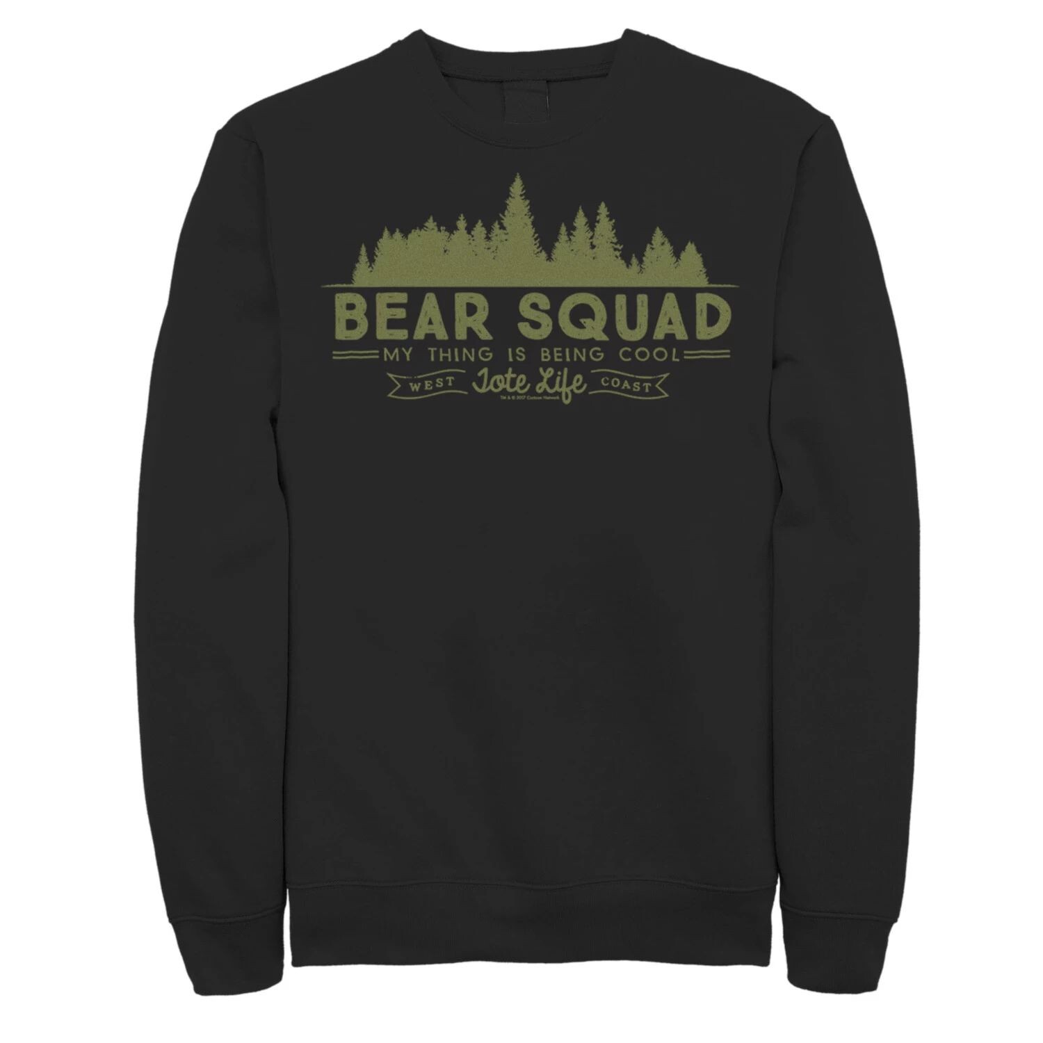 

Мужская флисовая одежда Cartoon Network We Bare Bears Squadbeing Cool Forest Licensed Character