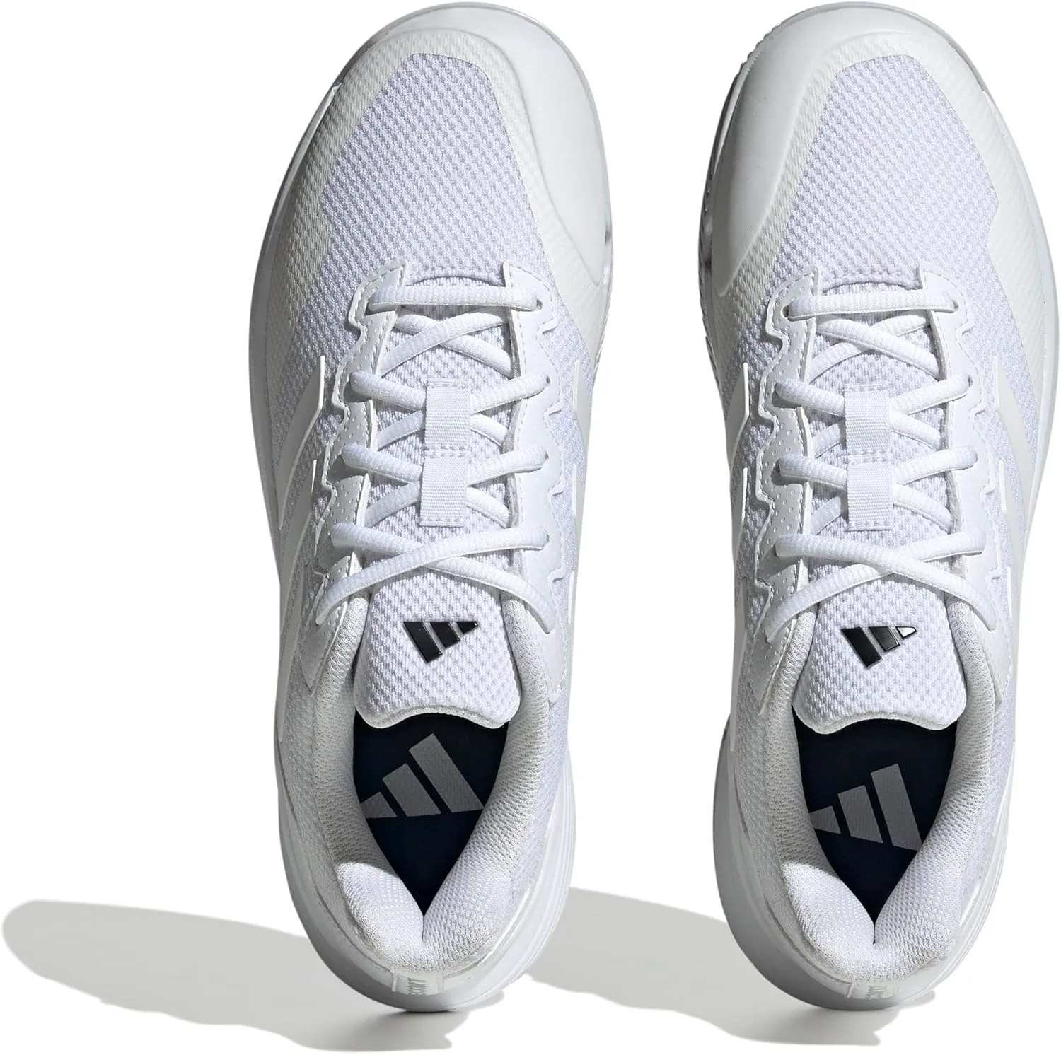 Мужские теннисные кроссовки Adidas Gamecourt 2.0, белый/серебристый — фото 2