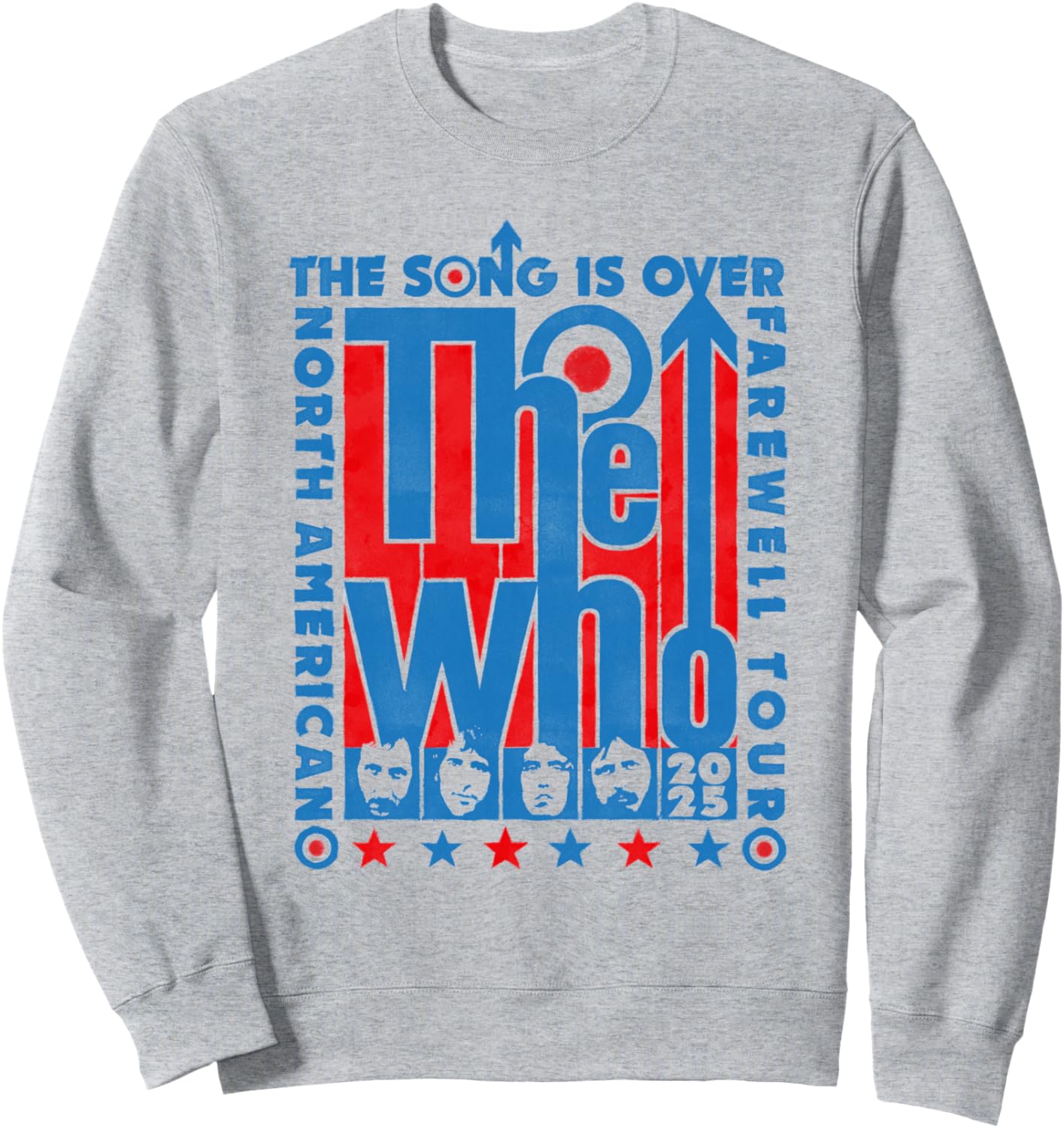 

Официальная лимитированная толстовка The Who Fowell с символикой тура, серый