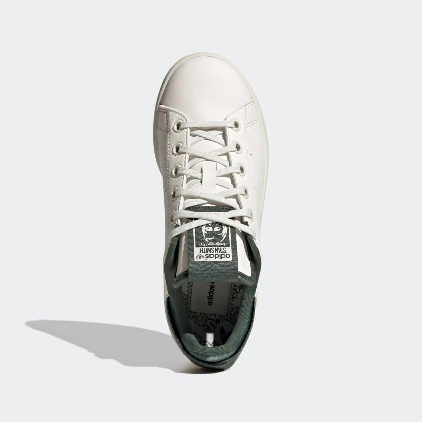 Детские кроссовки adidas Originals Stan Smith, белый/зеленый — фото 3