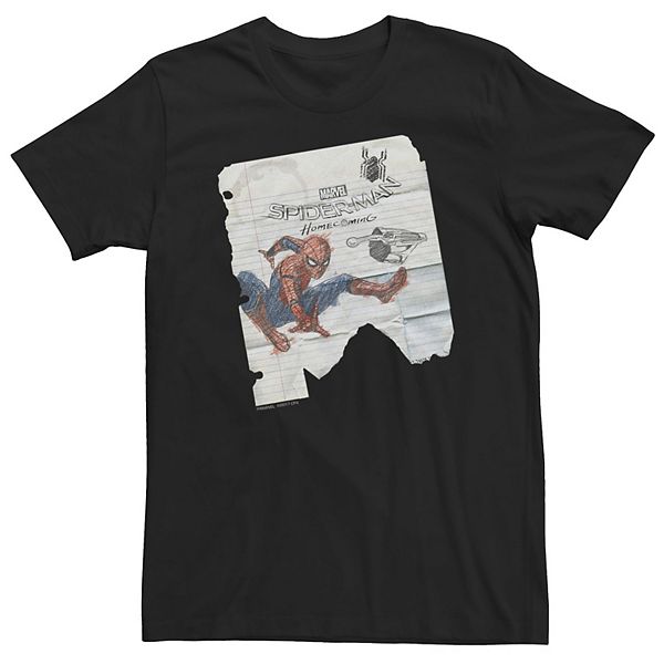 

Футболка Big & Tall Marvel Spider-Man Homecoming Doodle in Class Licensed Character