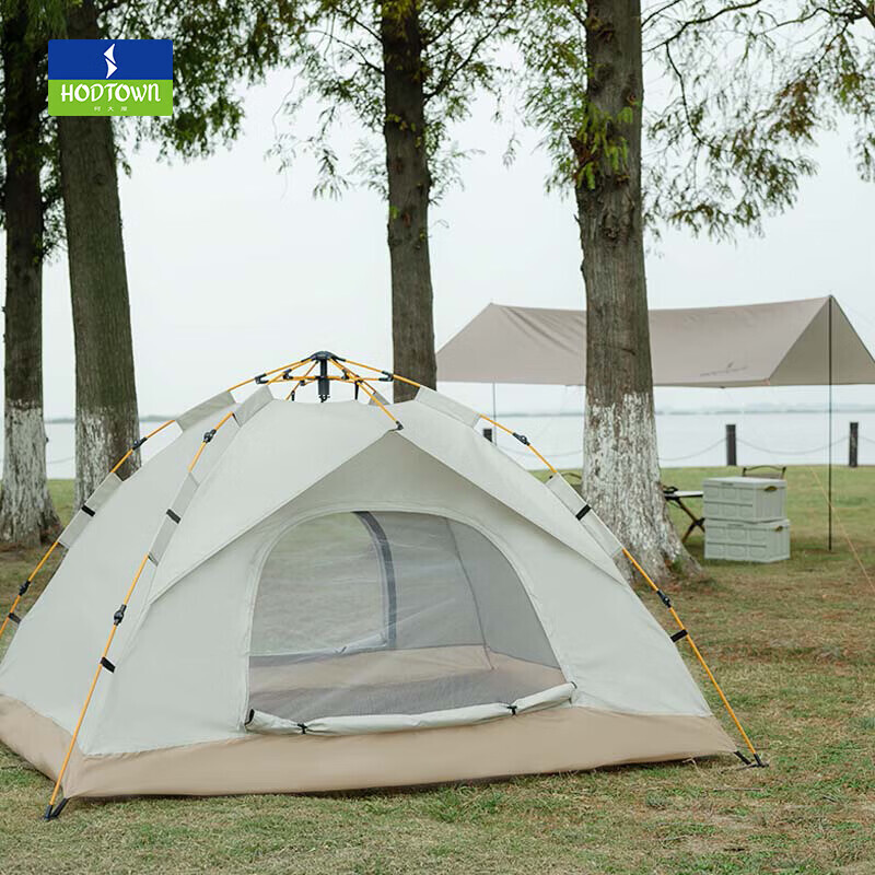

Hodtown Free World Открытая палатка Кемпинг Двойная палатка HDW1505W Бежевый 210*135 см