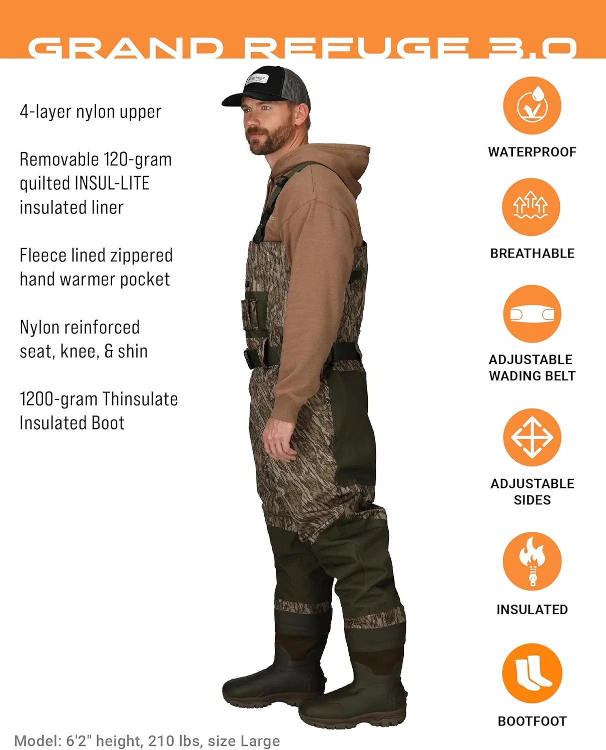 Сапоги водонепроницаемые FROGG TOGGS, Realtree Max-5 — фото 2