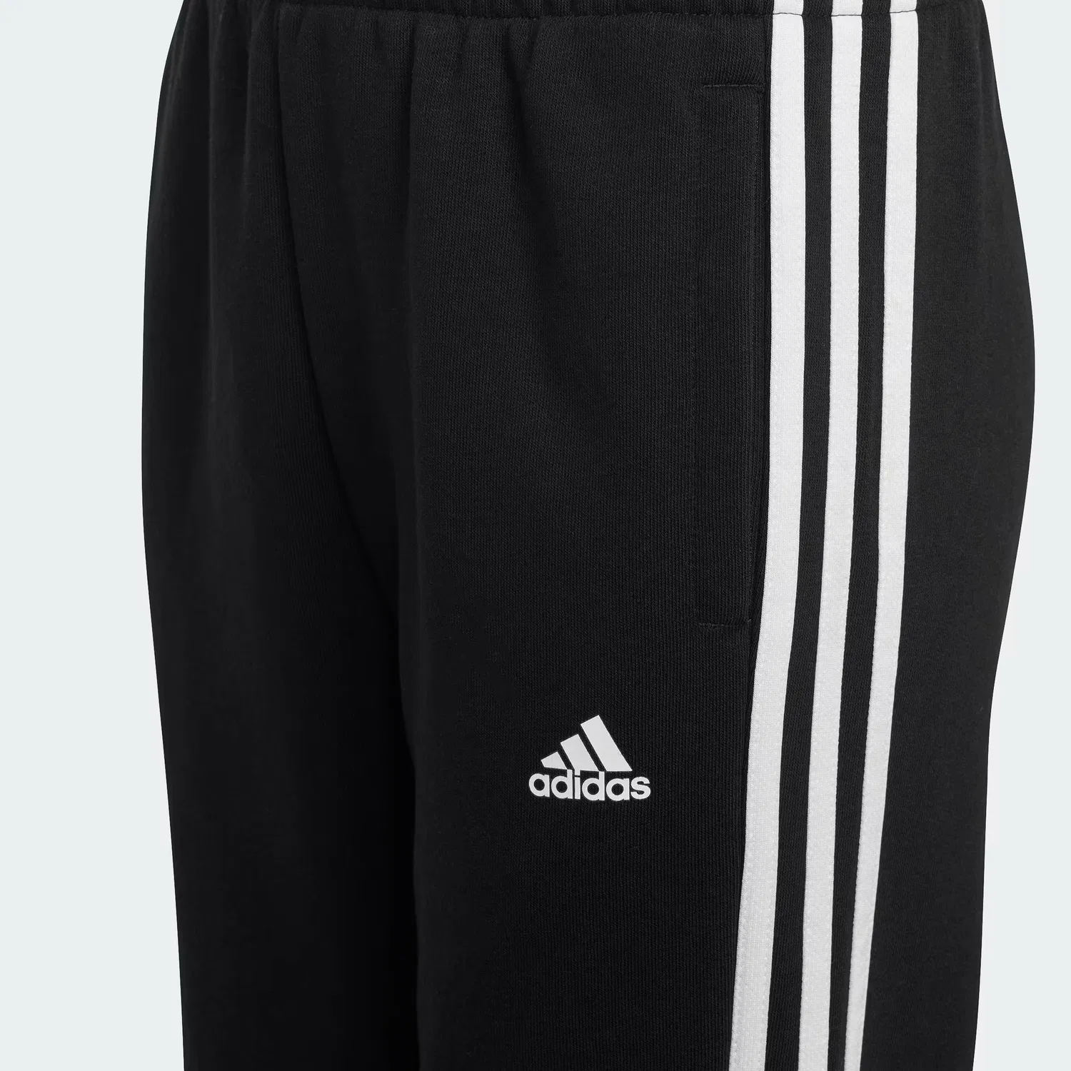 Детские трикотажные спортивные штаны Adidas черно-белые — фото 4