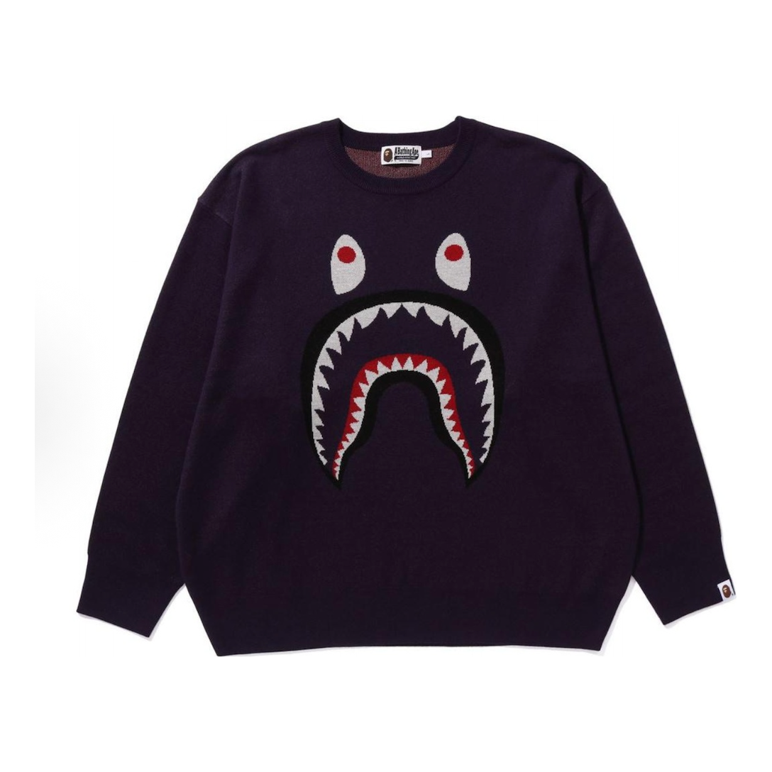 

Жаккардовый свитер A Bathing Ape Shark, цвет «фиолетовый»