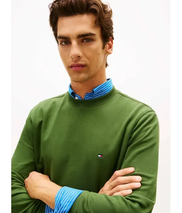 Толстовка TERRY regular fit Tommy Hilfiger, зеленый — фото 4