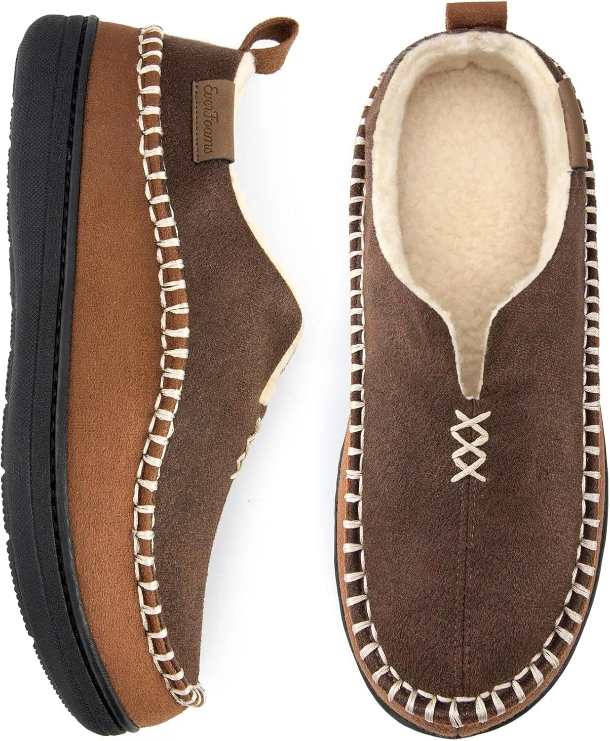 Тапочки с подкладкой из шерпы, EverFoams, Coffee