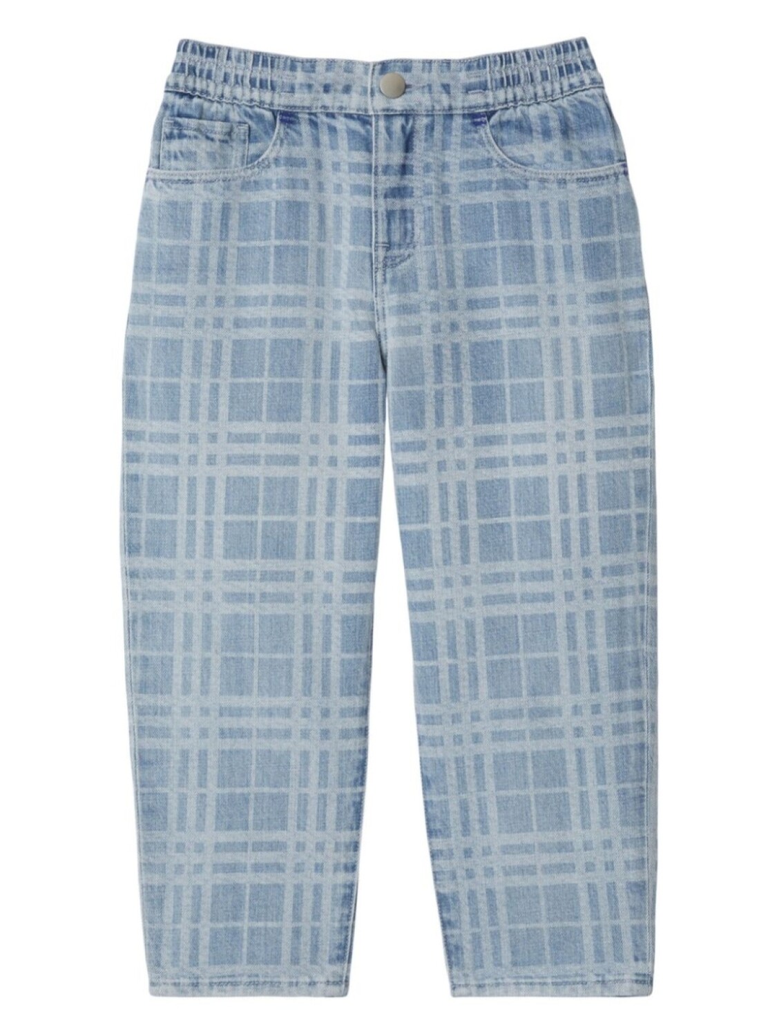 

Burberry Kids брюки в клетку Check Japanese, синий