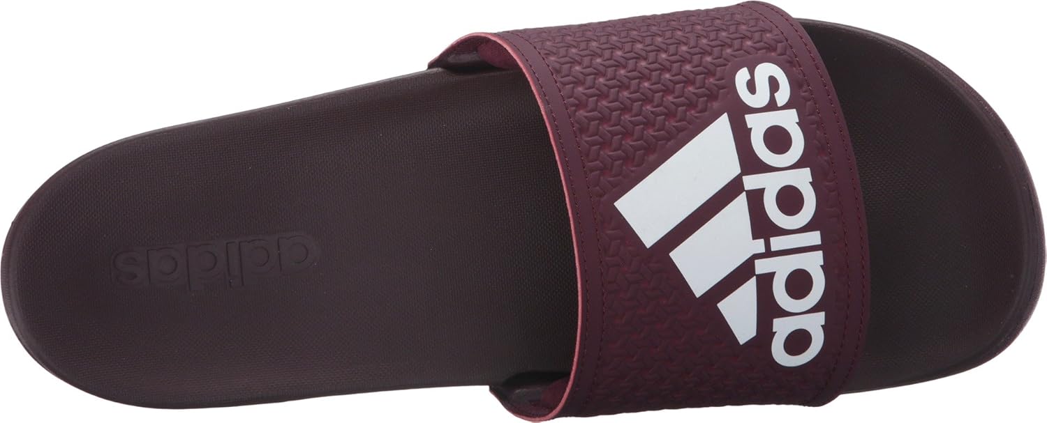 Сандалии adidas Unisex для взрослых Adilette Comfort, белый/бордовый — фото 2