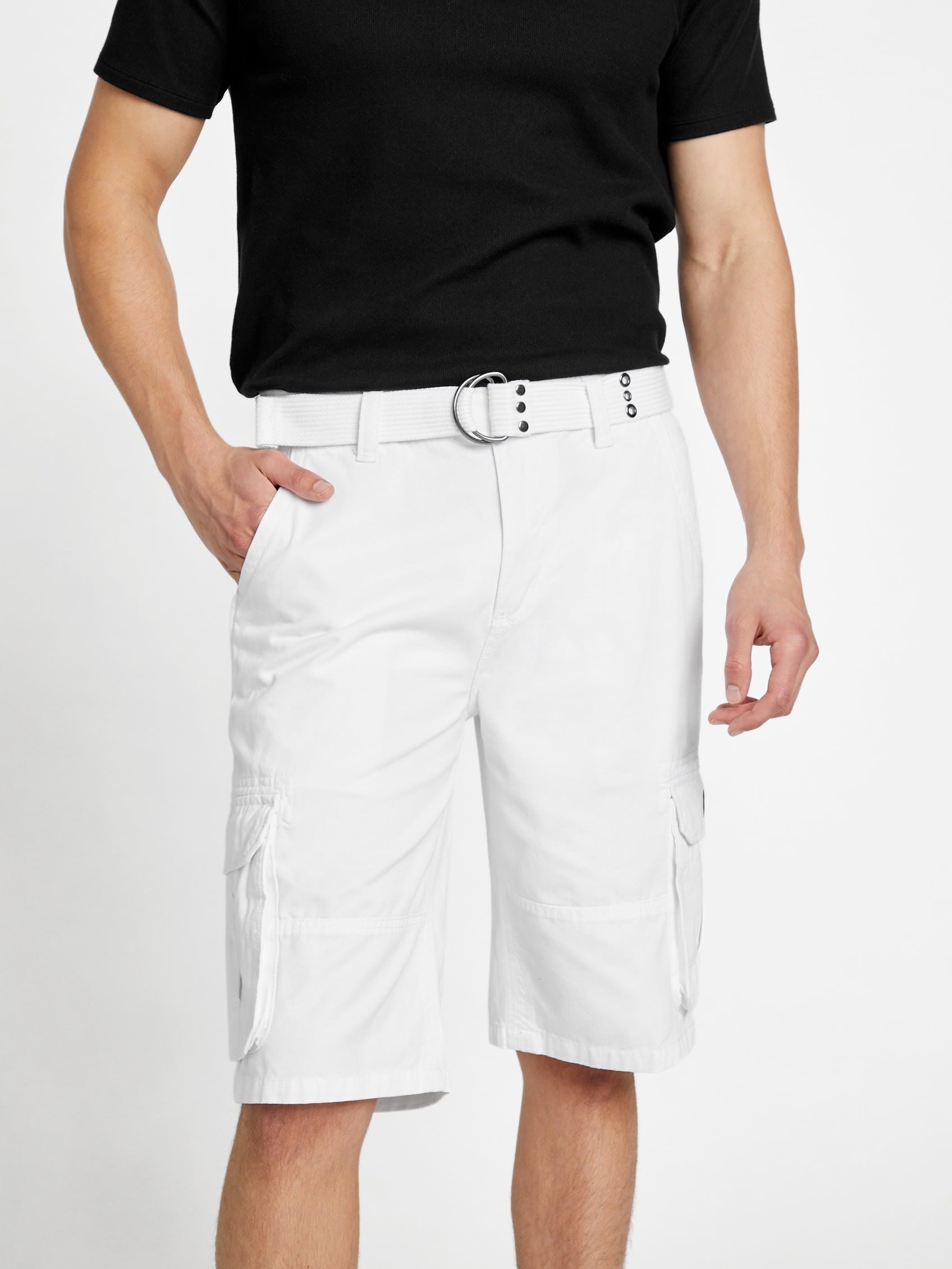 

Шорты Карл Карго Guess Factory, цвет pure white