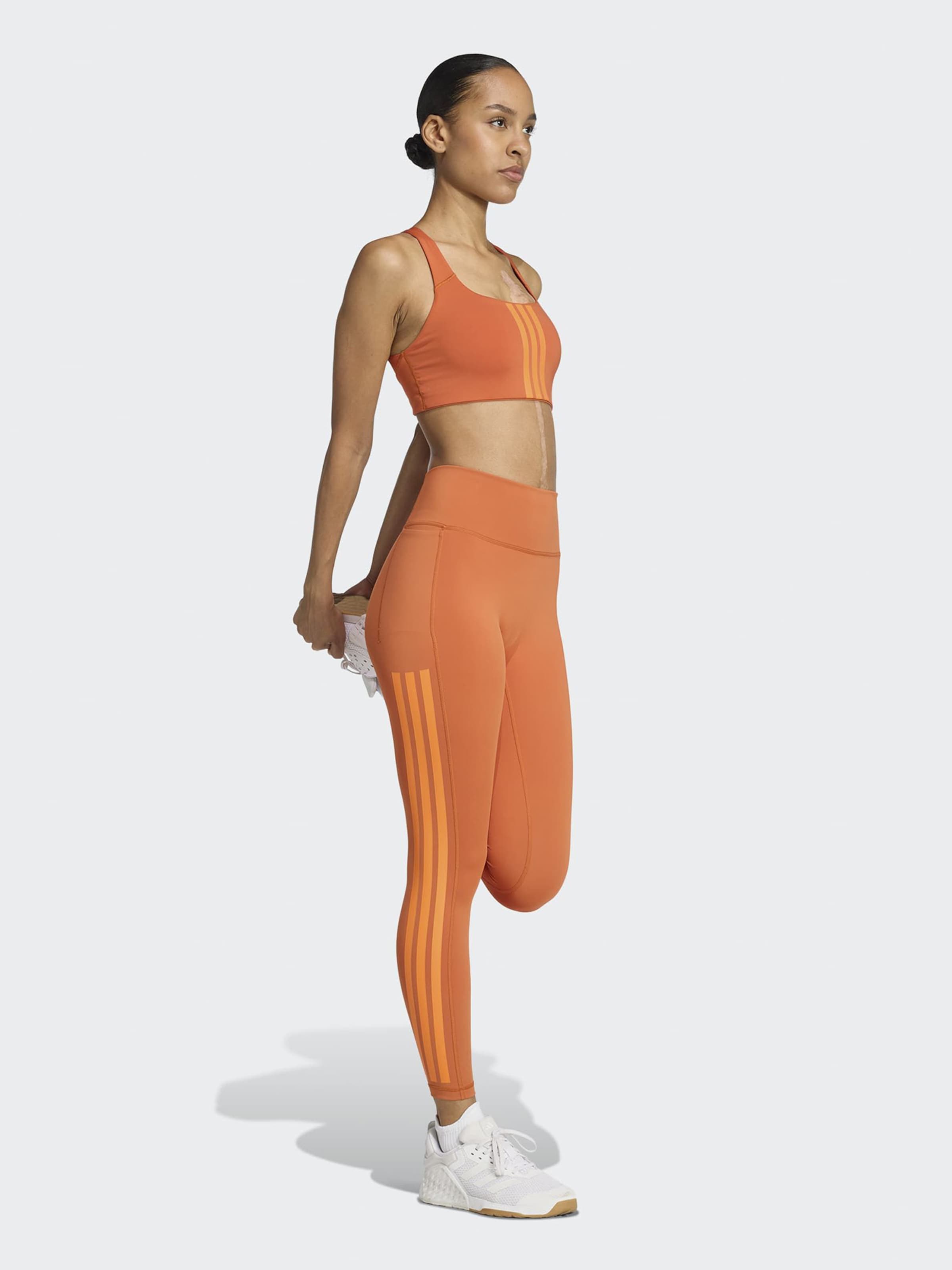 Adidas Performance Узкие спортивные штаны 'Optime' в цвете Orange, Lobster — фото 2