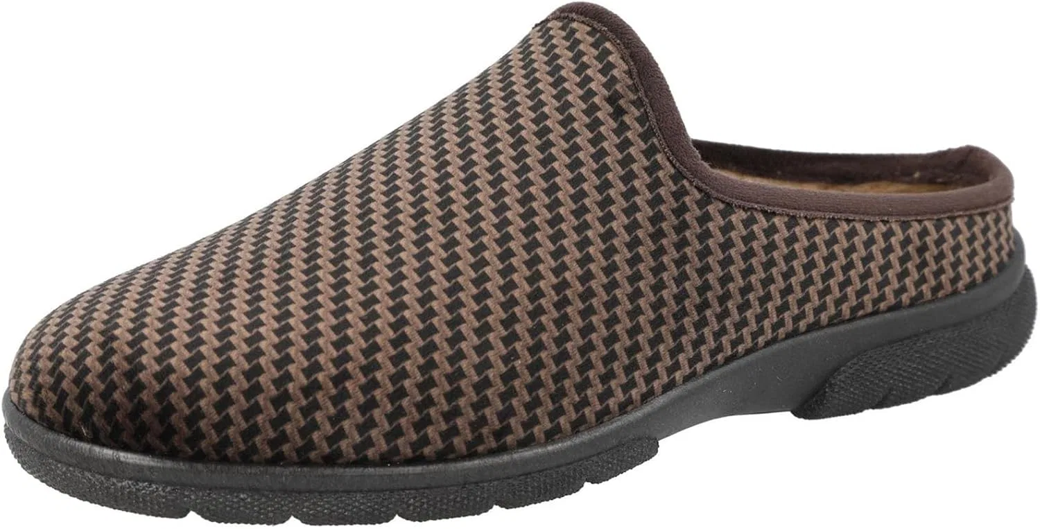 DB Shoes Мужские тапочки-мюли 2V без шнурков, коричневые и черные, размеры от 6 до 12