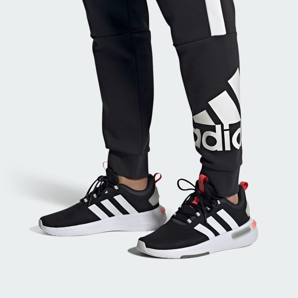Мужские кроссовки Adidas Racer TR23, белый/черный/серый — фото 4
