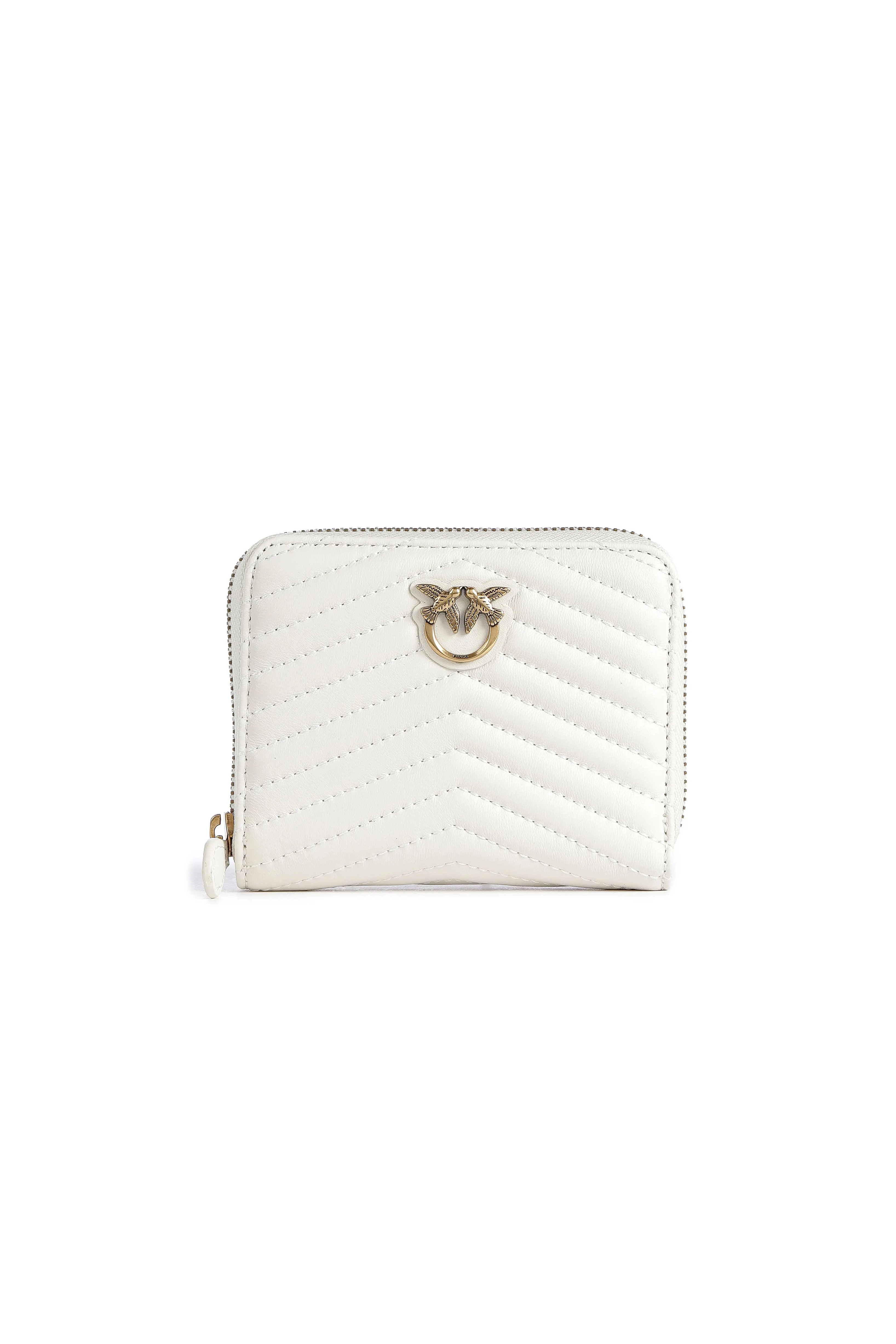 

Кошелек женский Pinko стеганый кожаный, белый