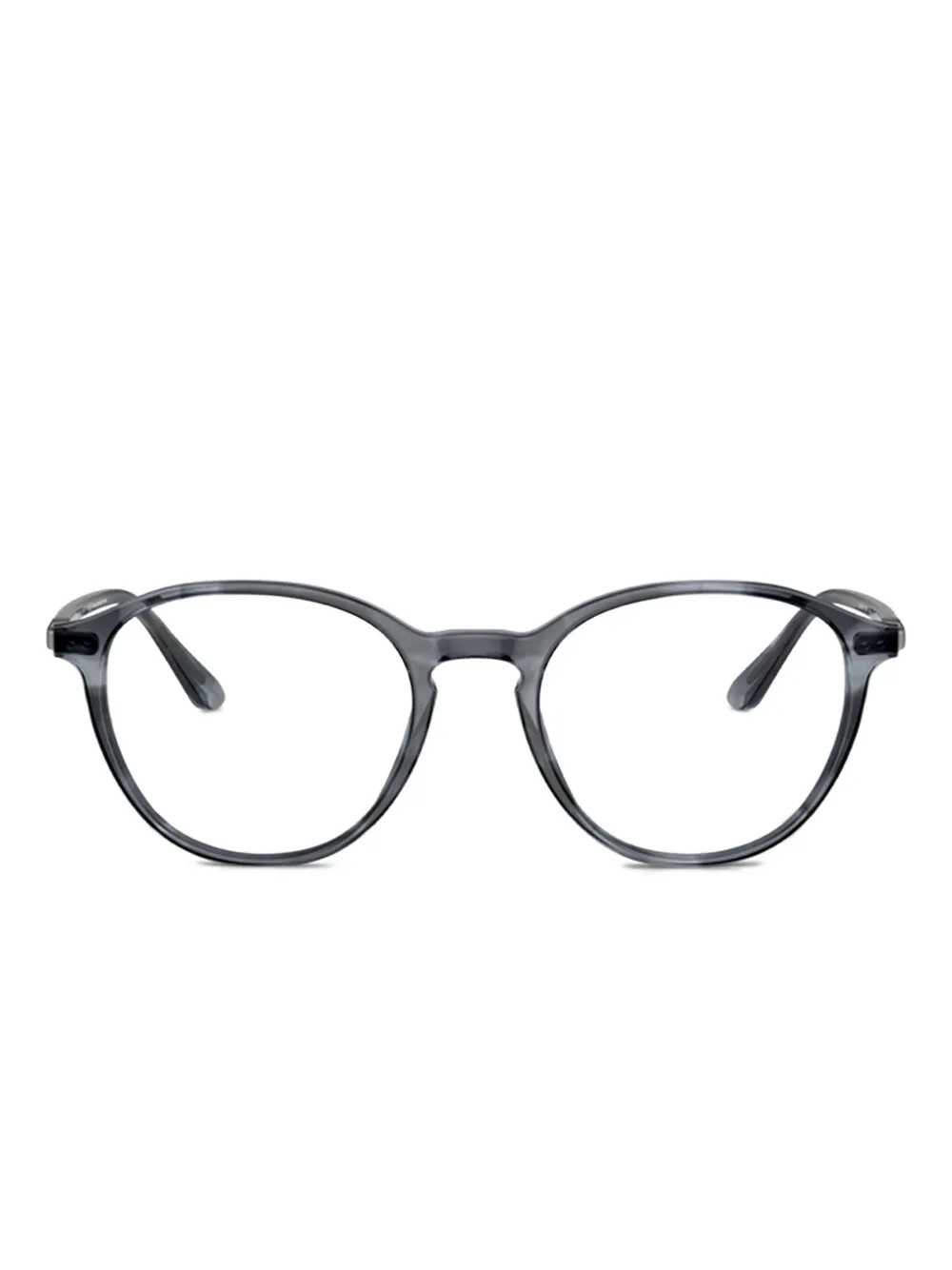 

Полосатые круглые очки GIORGIO ARMANI, синий