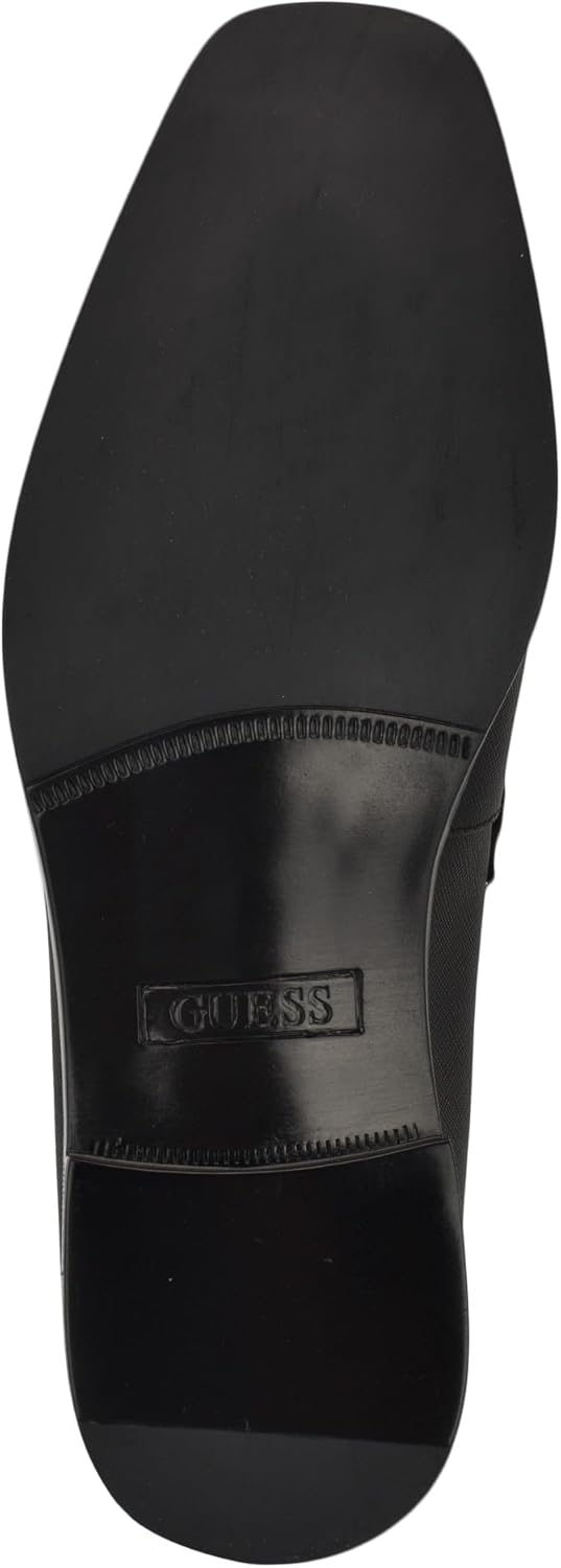 Мужские лоферы Guess Hollas, Black Saffiano Texture 001 — фото 4