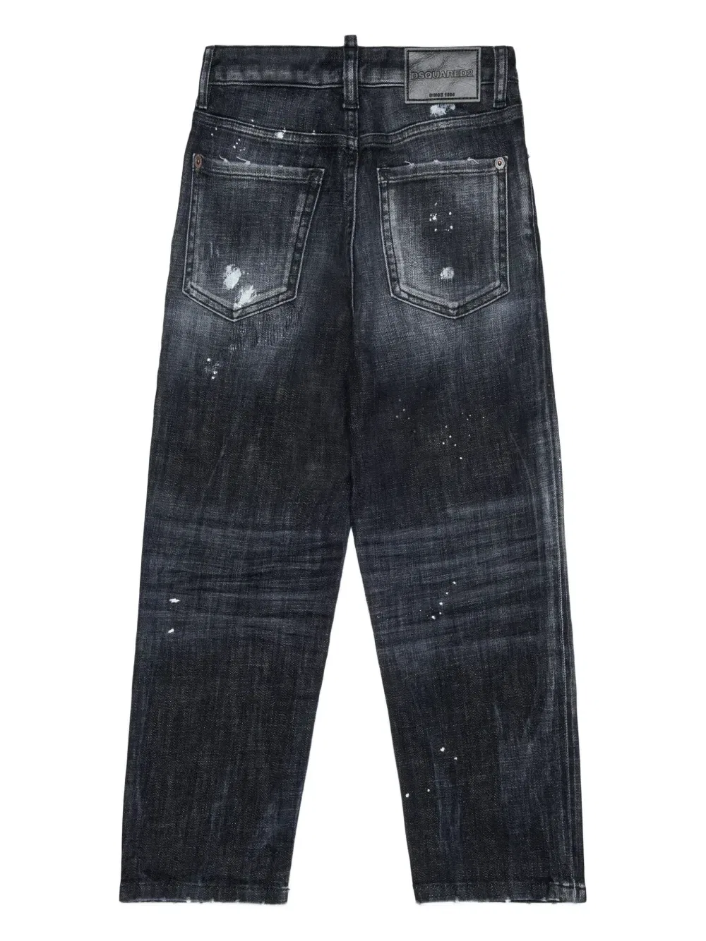 Джинсы с подворотами Dsquared2 Kids, черный — фото 2