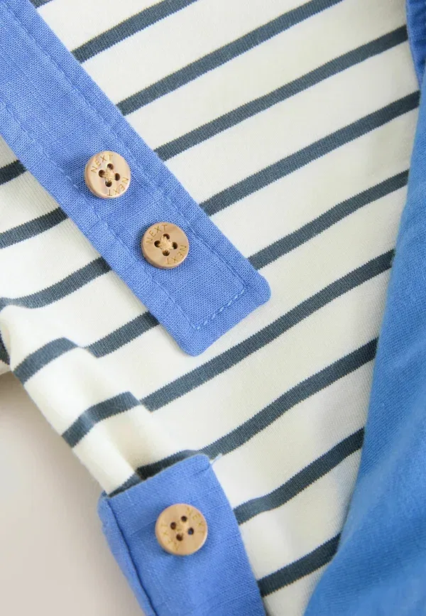 Комбинезон и боди для малышей Next, Regular fit, голубая ферма — фото 4