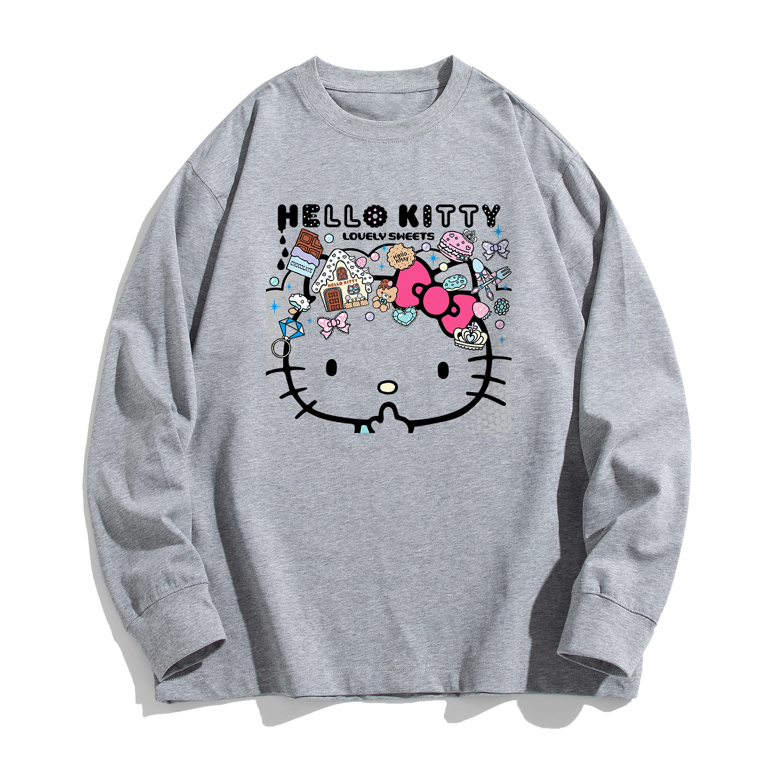 

Футболка Hello Kitty SS25 Unisex Sanrio, серый
