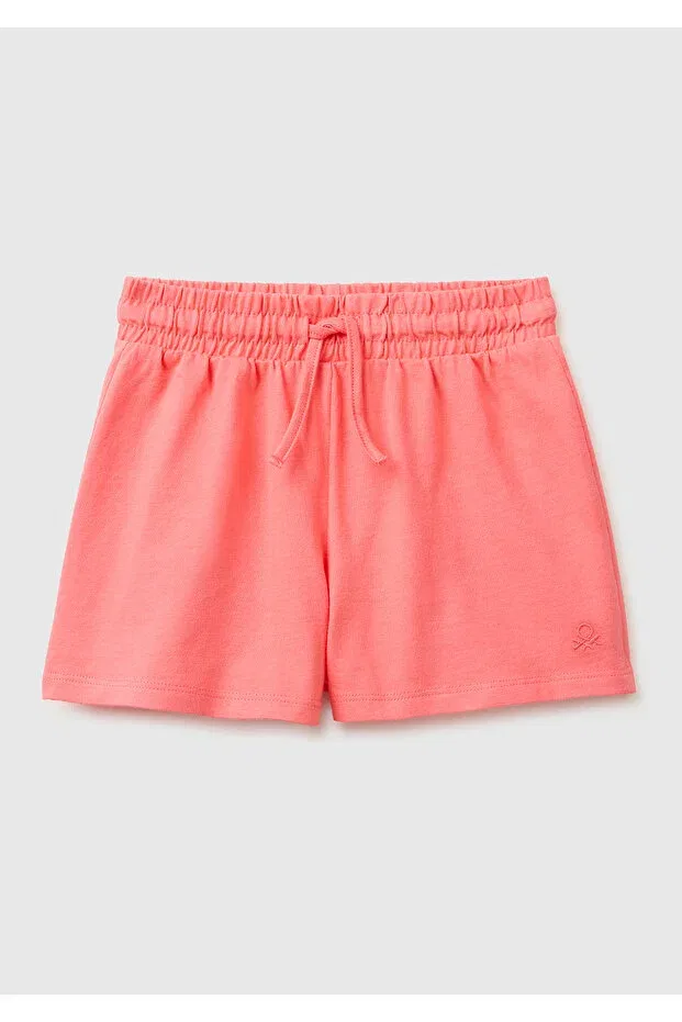 Детские шорты для девочек хлопковые United Colors Of Benetton, Coral