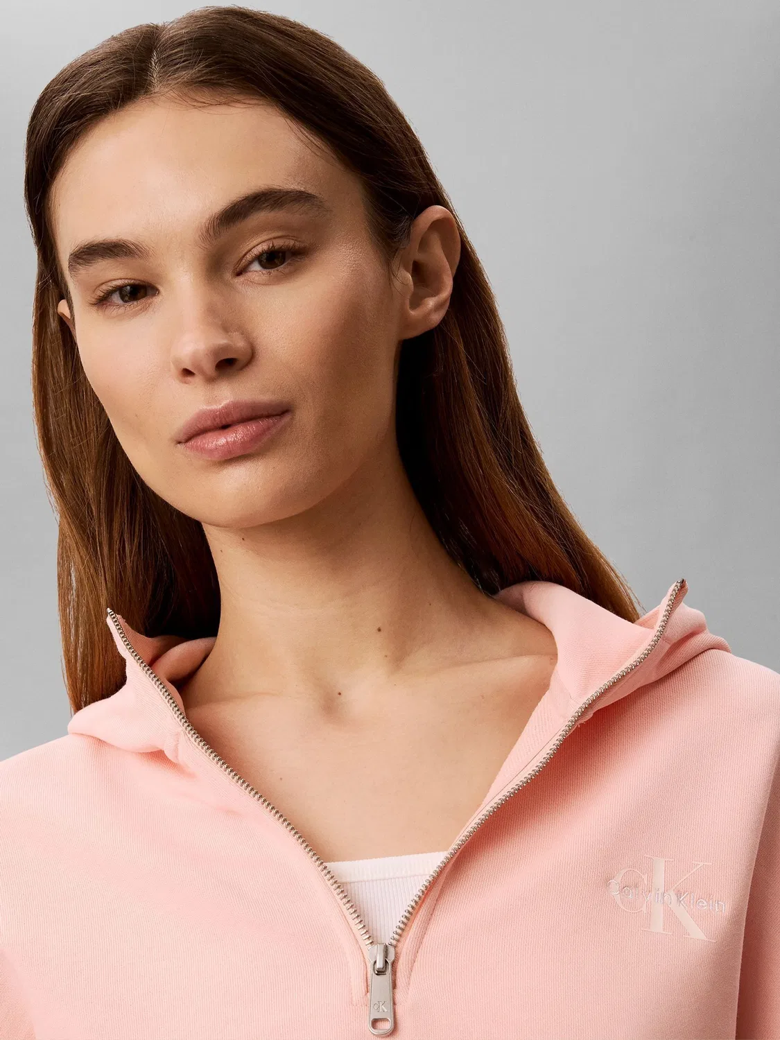 Худи Calvin Klein, розовое — фото 4