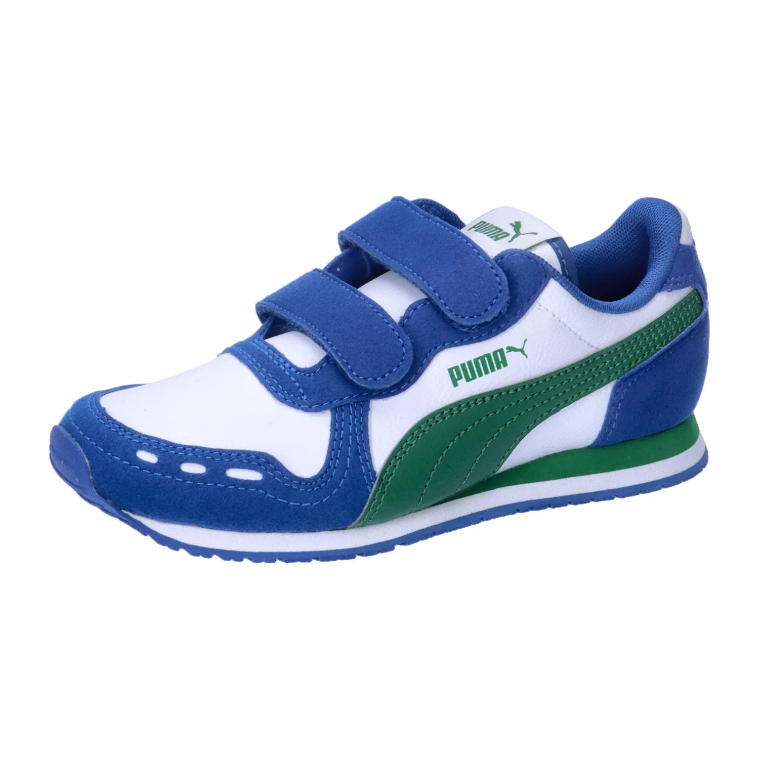 Детские кроссовки из архива Cabana Racer Puma, Weiß Grun Navyblau