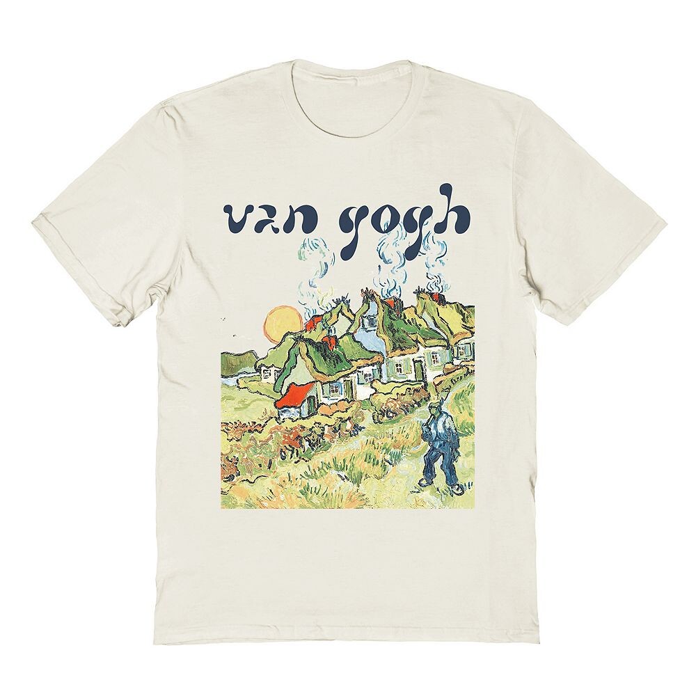 

Мужская футболка Van Gogh Guy с Houses Licensed Character, цвет Natural