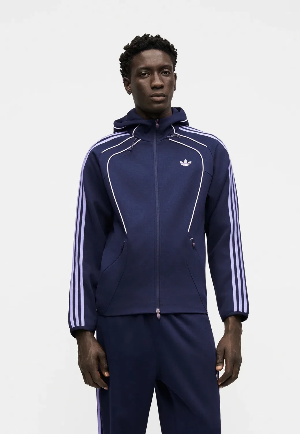 Толстовка Spacer fz hd на молнии Adidas Originals, Night Indigo