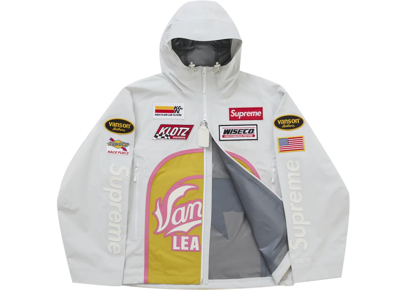 Мужская куртка из GORE-TEX Supreme Vanson Leathers, White — фото 2