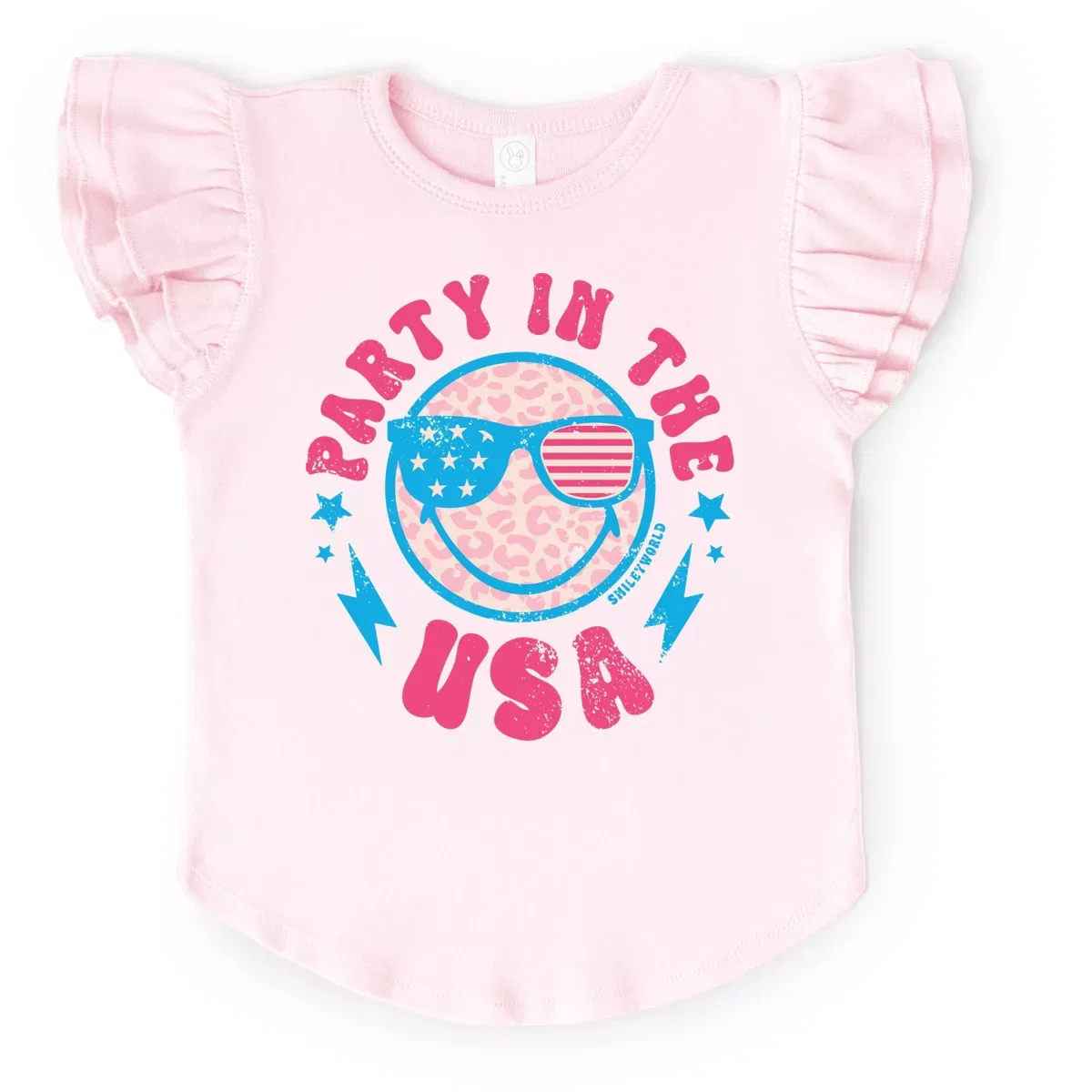 Детская футболка для девочек с принтом SmileyWorld Party In The USA The Juniper Shop, Ballerina