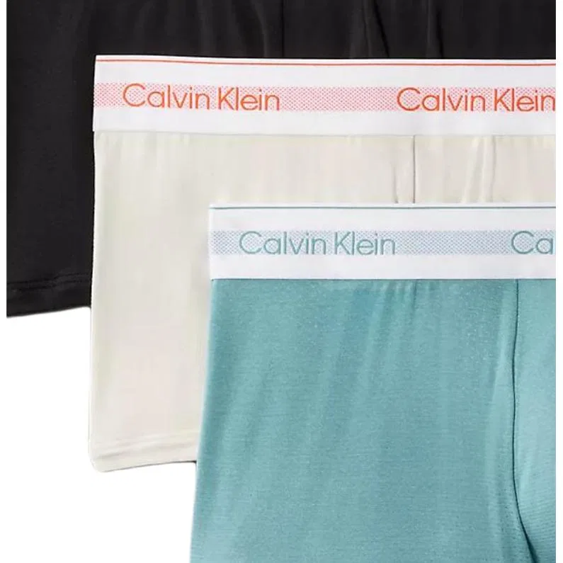 Мужские боксеры 3 шт Calvin Klein, Black/White/Green — фото 3