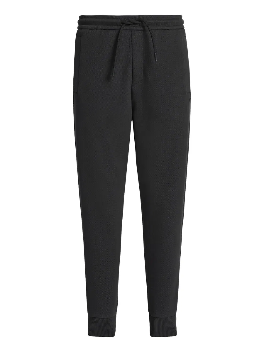 Спортивные брюки BOSS Tapered Workout Pants 'Union Hadiko' черного цвета