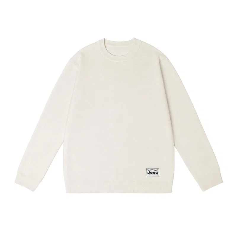 Детский джемпер с круглым вырезом, прямой крой, Jeep, Cream Apricot